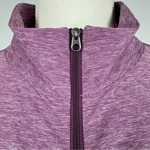 Eddie Bauer Performance 1/2 Zip Top Jacket Lightweight Purple Large Exercise - Picture 3 of 8
